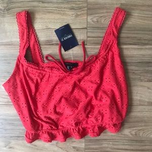Red Crop Tank